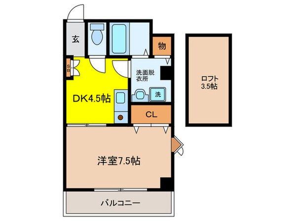 ブリリアント・コアの物件間取画像